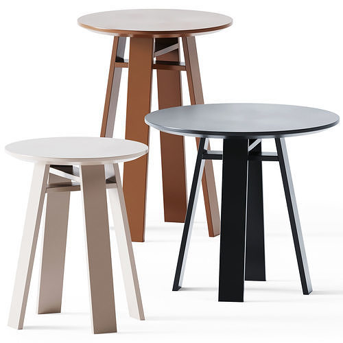 Metal Coffee Table Bondt sml by Zeitraum 3D model