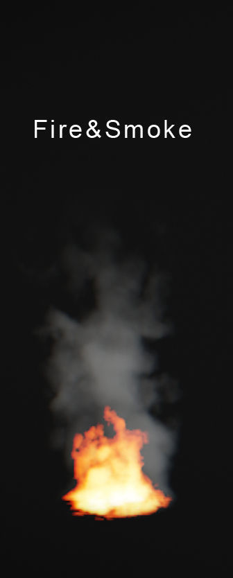 Fire and Smoke Pro Low-poly 3D model_5