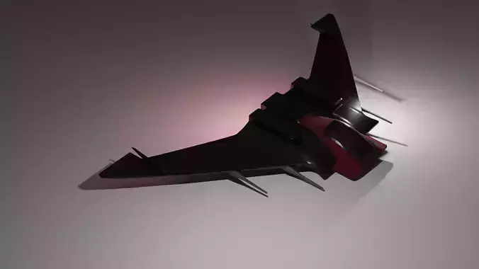 spaceship jet fighter in sky