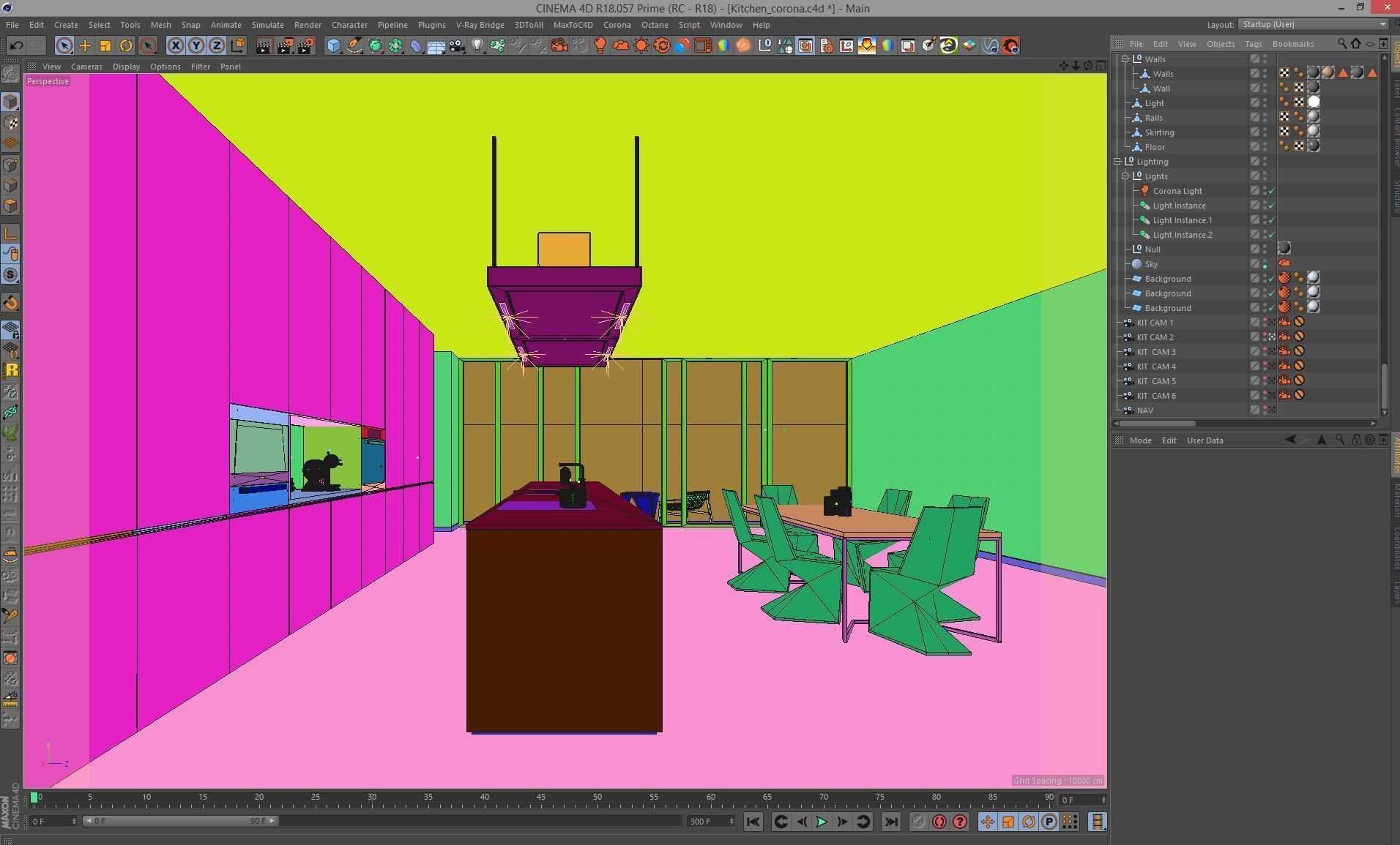 Octane - C4D Scene files - Minimalist Kitchen Interior Scene 3D model_6