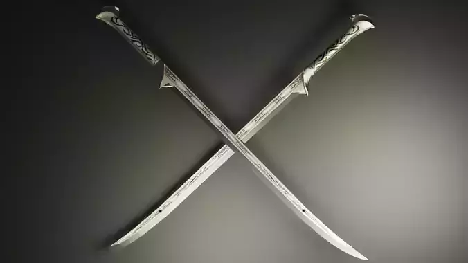 Thranduil sword Low-poly 3D model