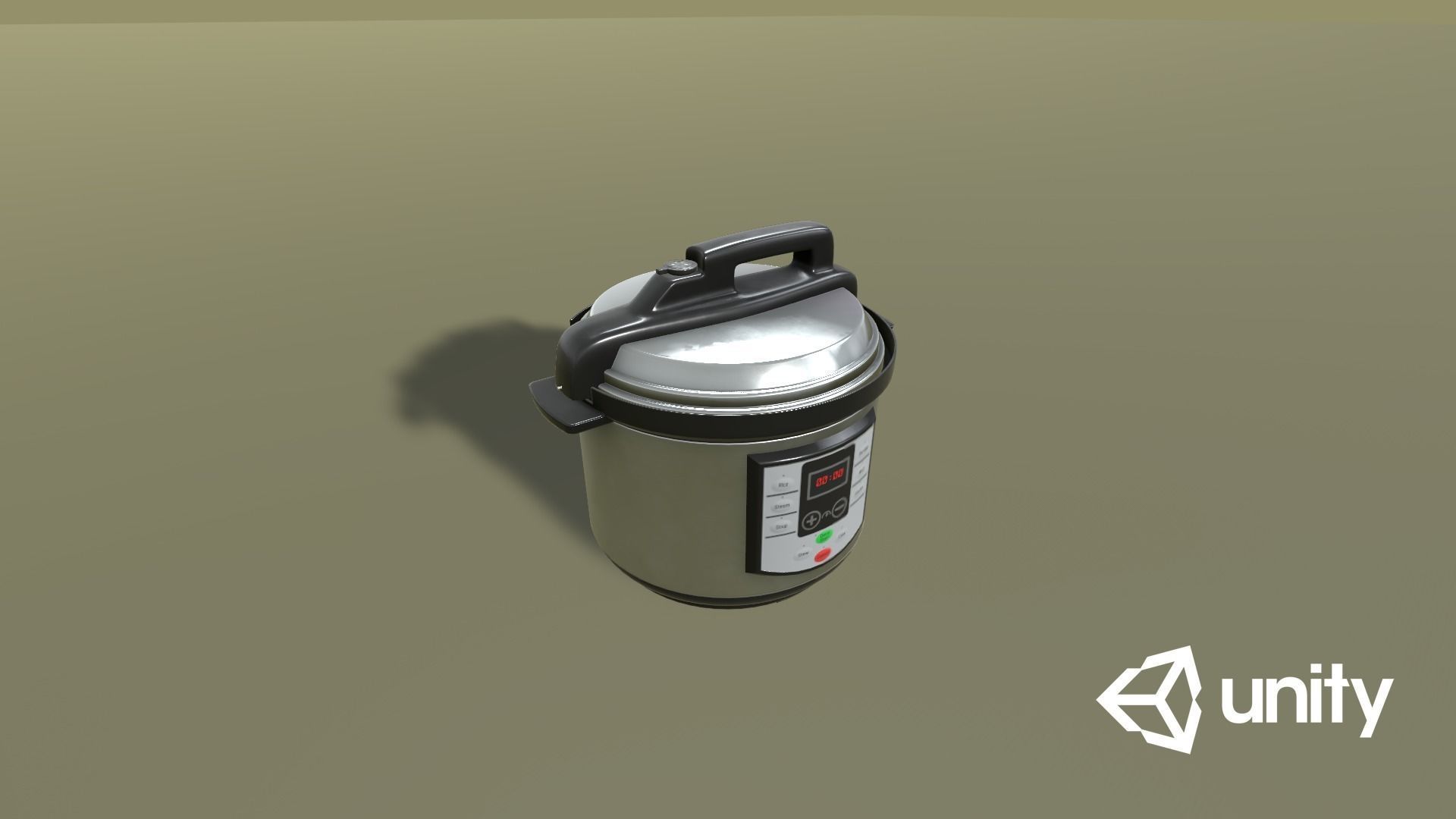 Pressure Cooker Low-poly 3D model_12