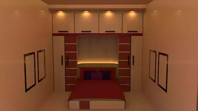 BEDROOM with bed in it