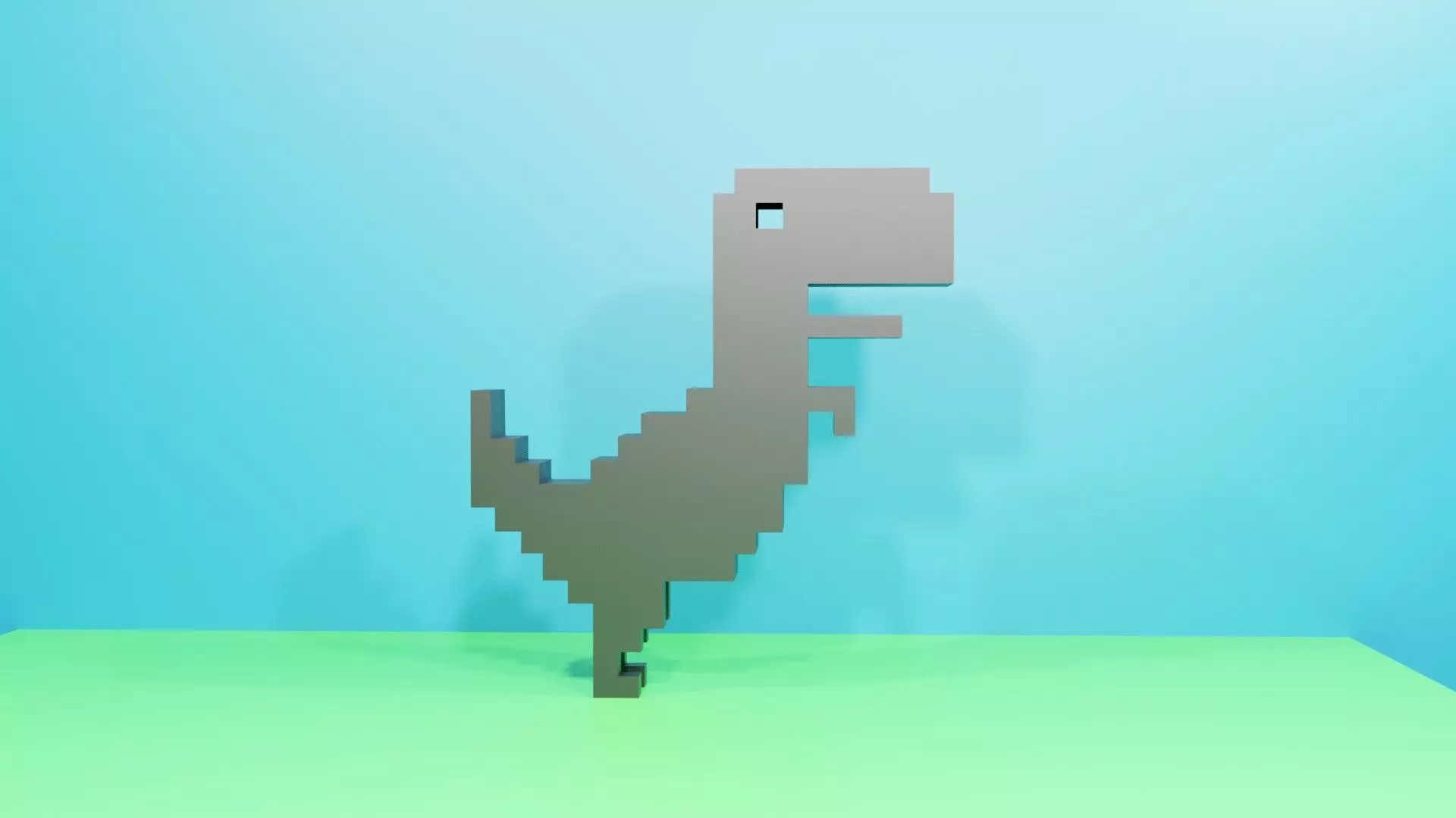 google game dinosaure Free low-poly 3D model_0