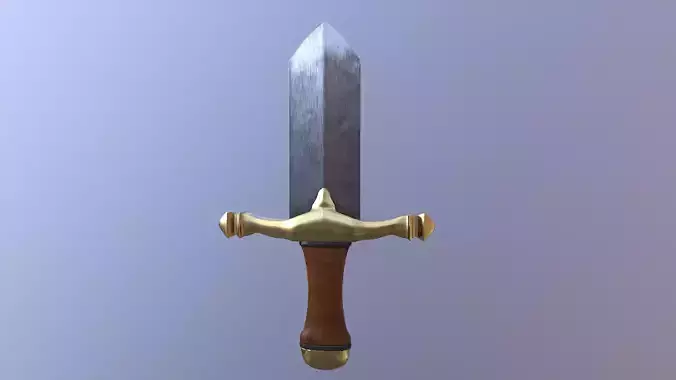 Steel Dagger Free 3D model