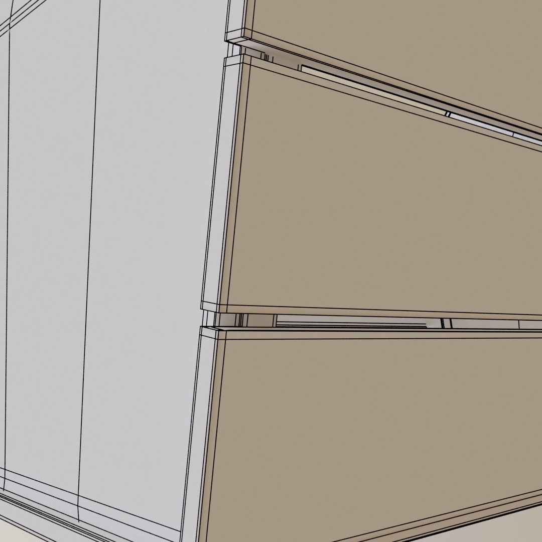 Wooden Basket 3D model_4