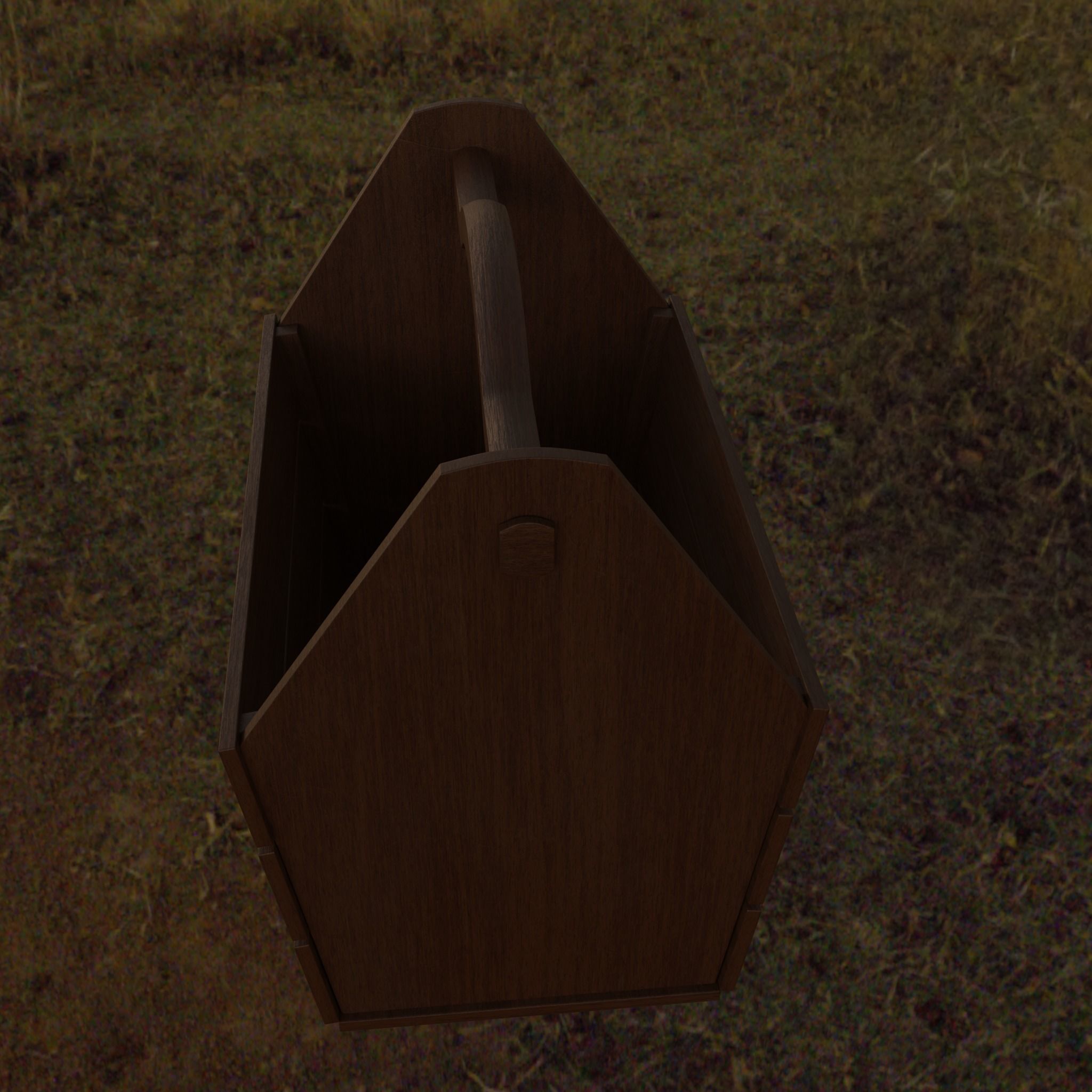 Wooden Basket 3D model_14