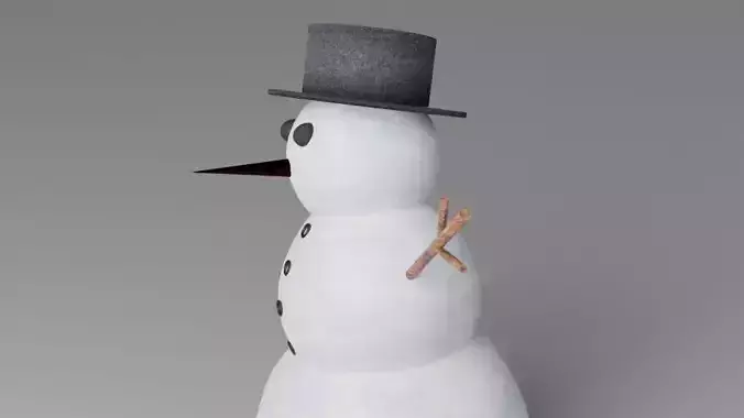 Snowman 3D Model Limited Edition 002