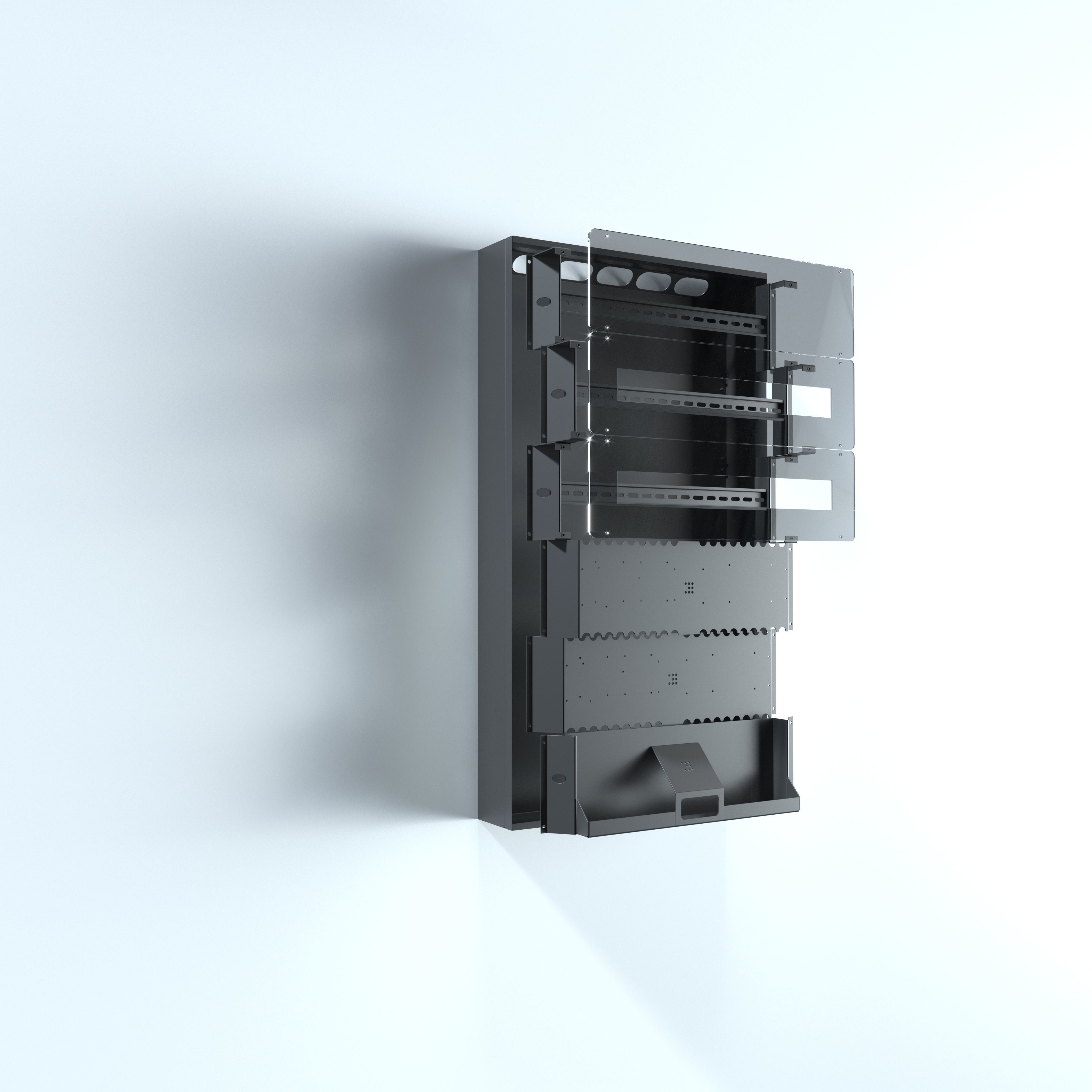 Electric box assembled 3D model_4