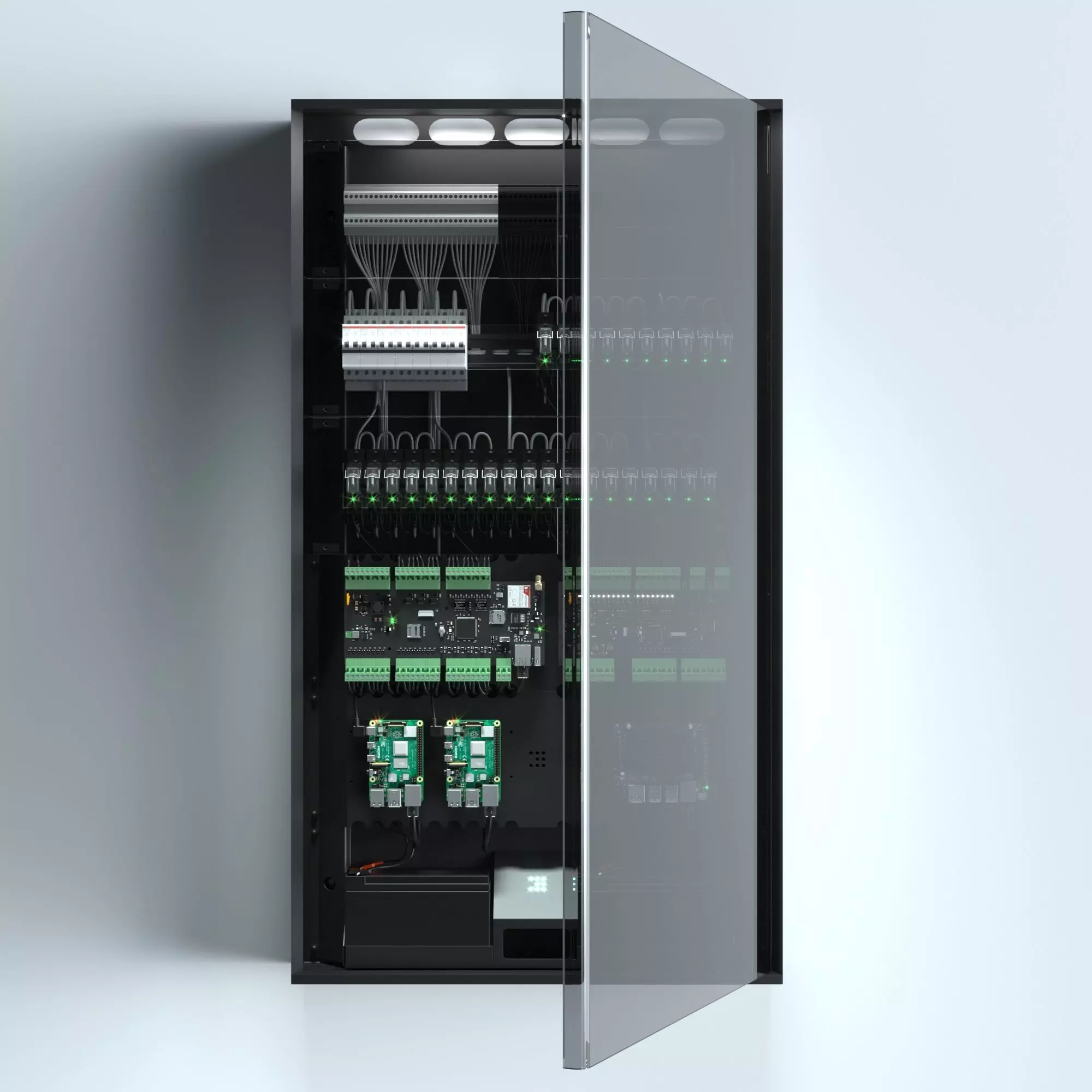 Electric box assembled 3D model_0