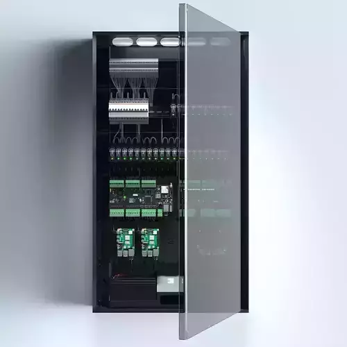 Electric box assembled 3D model