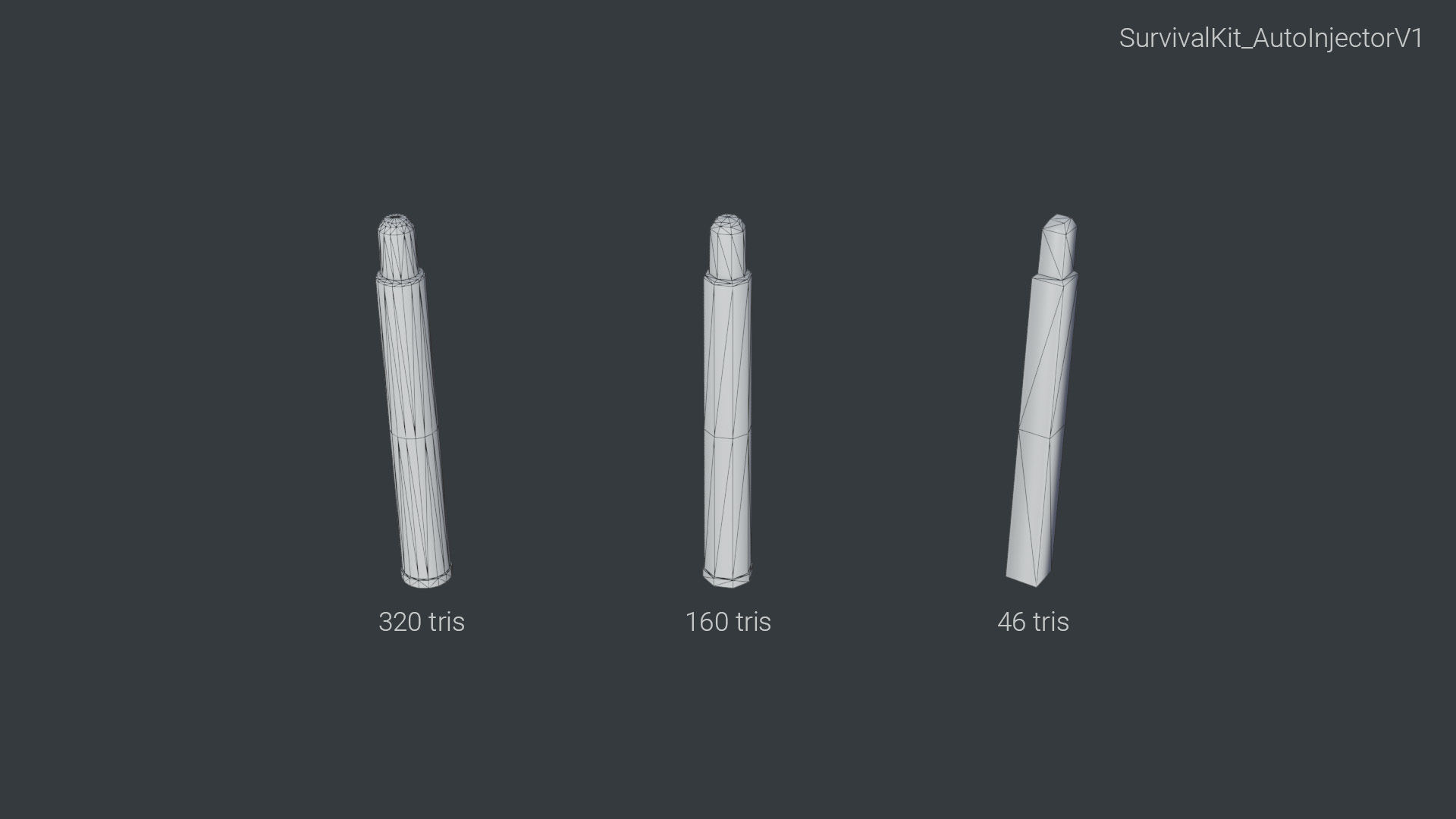 Autoinjector Epiauto Low-poly 3D model_8