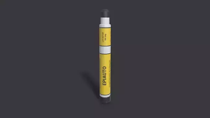 Autoinjector Epiauto Low-poly 3D model