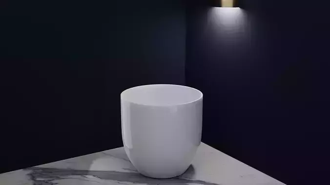 Ceramic White Pot 2