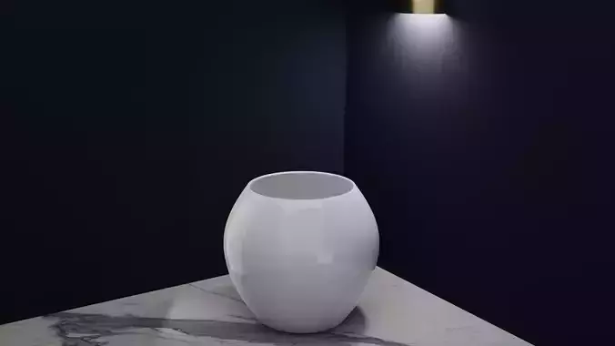 Ceramic White Pot 4