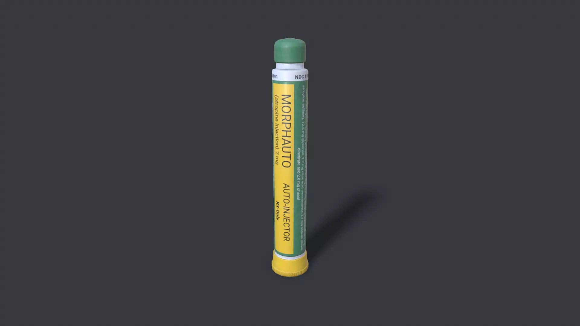 Autoinjector Morphauto Low-poly 3D model