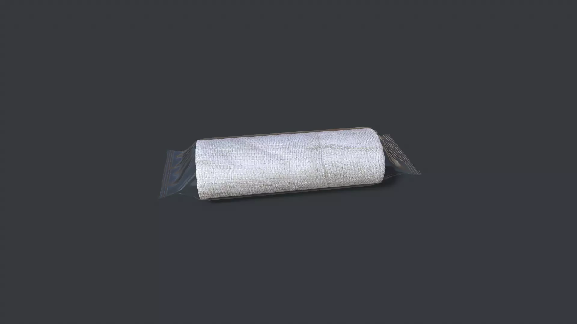 Bandage roll of paper Low-poly 3D model