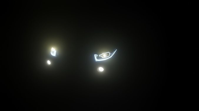 Electric Car Low-poly 3D model