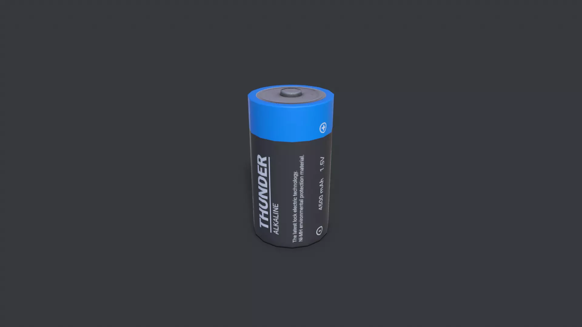 C Battery lithium ion Low-poly 3D model