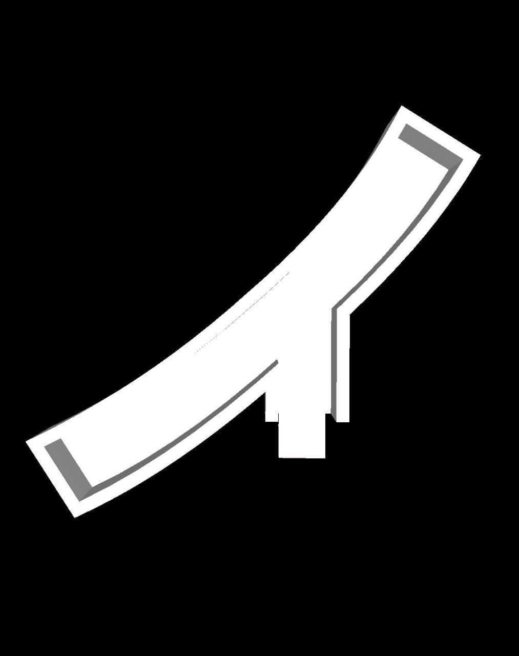 Japanese Katakana Cast Your Own Letters Easy To Cast Puzzle Fit 3D model_1