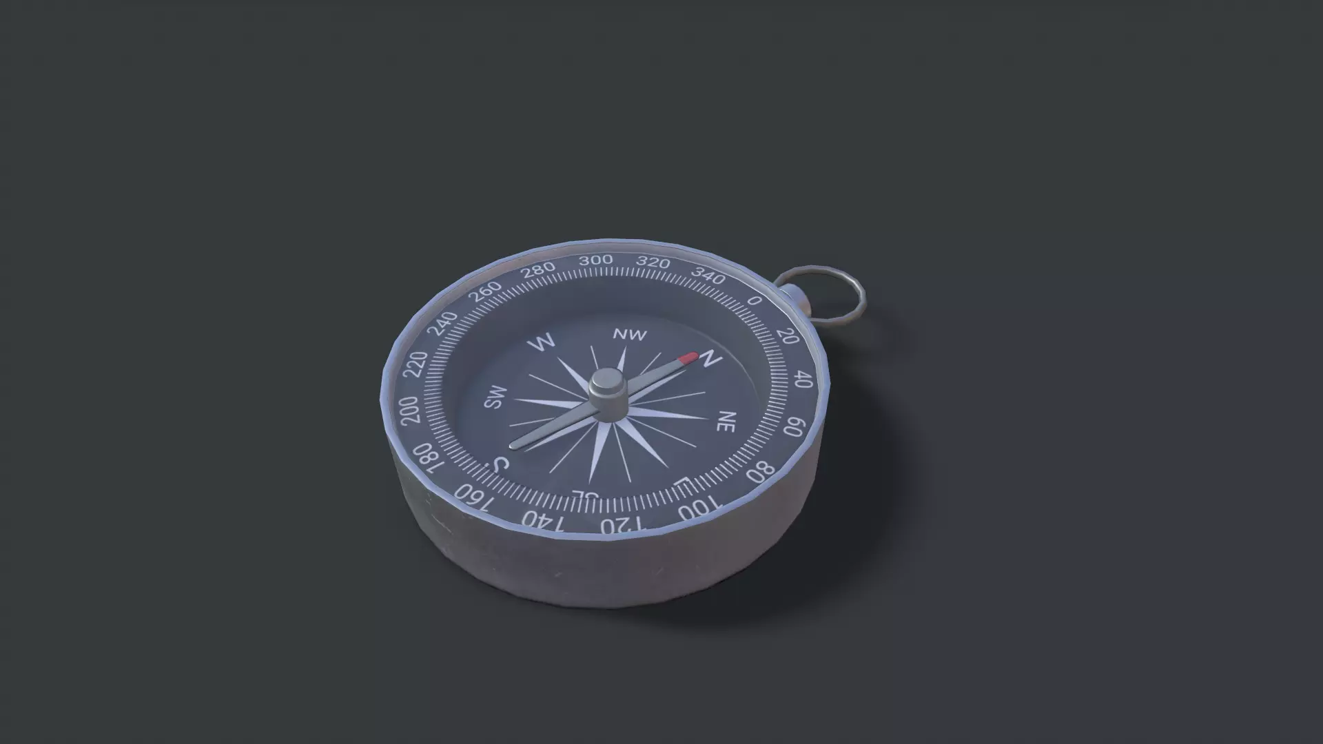 Compass Low-poly 3D model