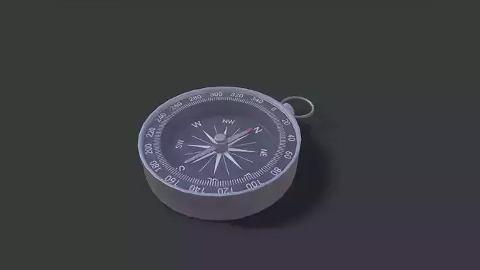 Compass Low-poly 3D model