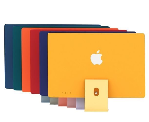 Apple iMac 24-inch 2021 all colors 3D model