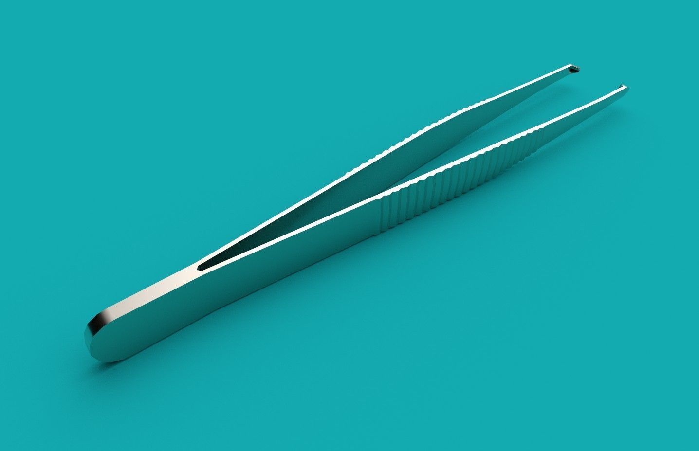 Surgical Tool- Bonney Forceps Low-poly 3D model_1