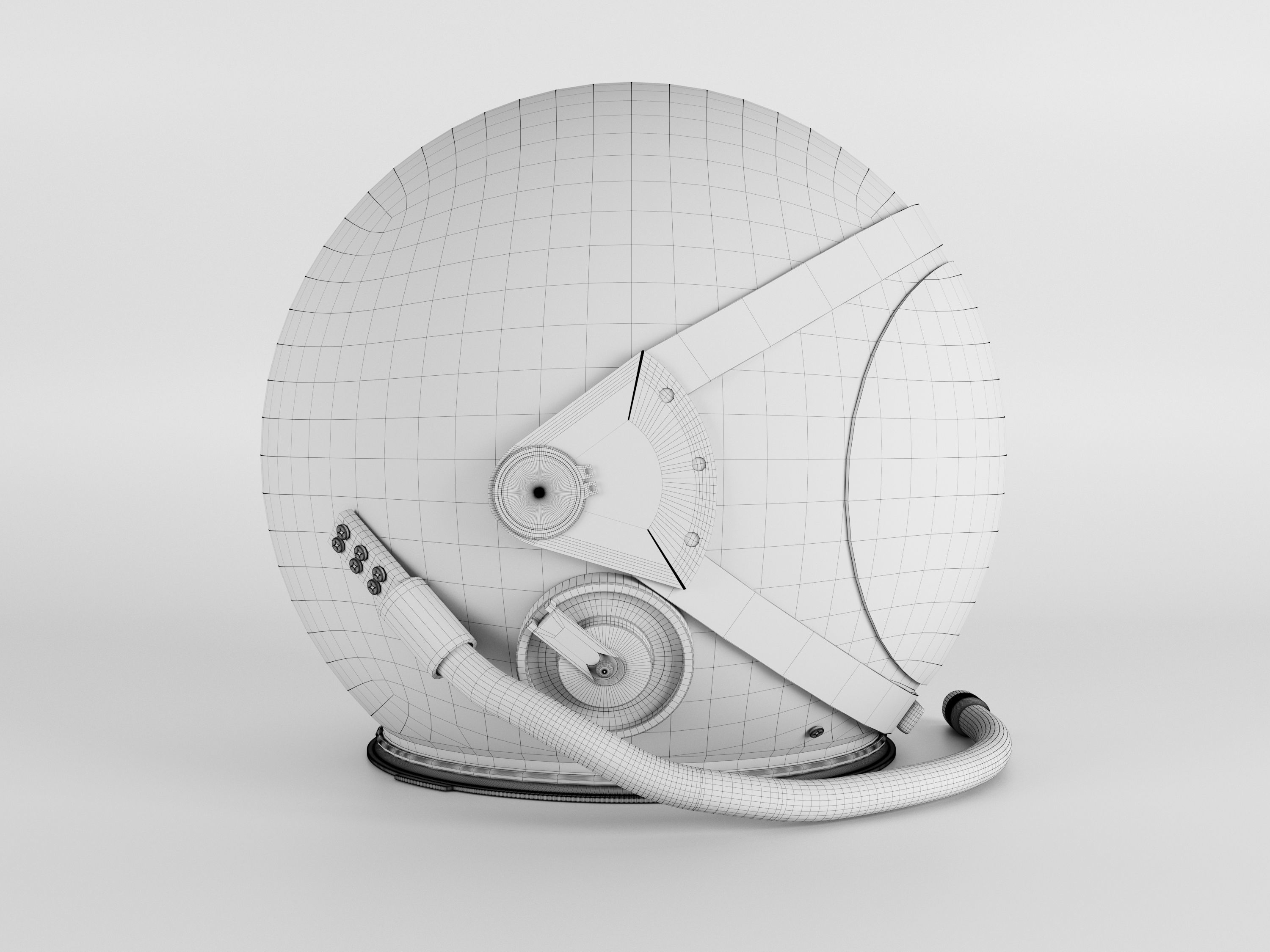 Space Helmet 3D model_9