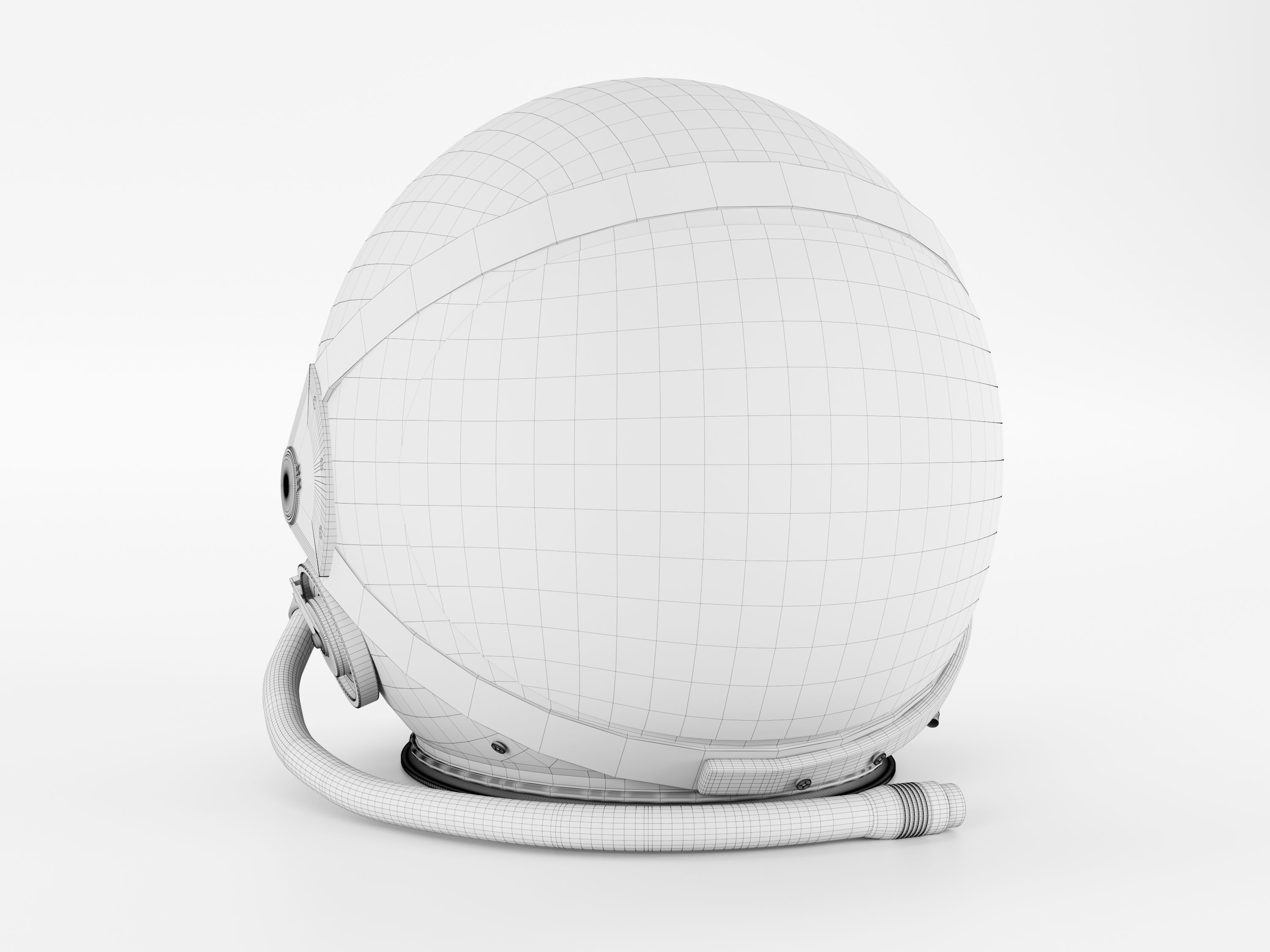 Space Helmet 3D model_7