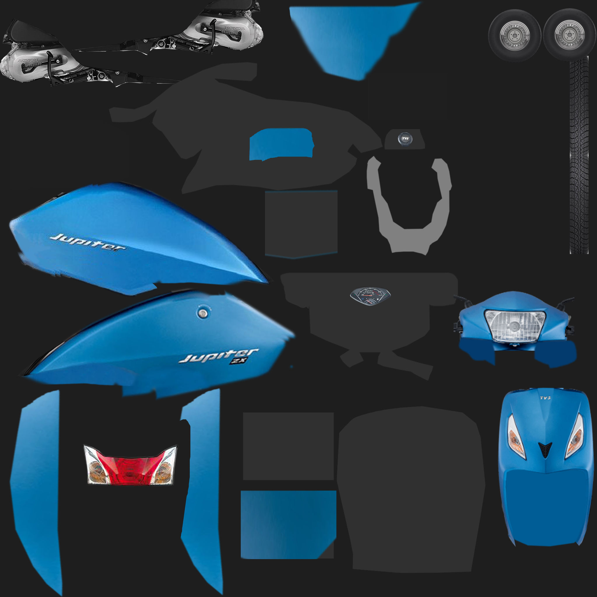 Jupiter ZX Low-poly 3D model_8