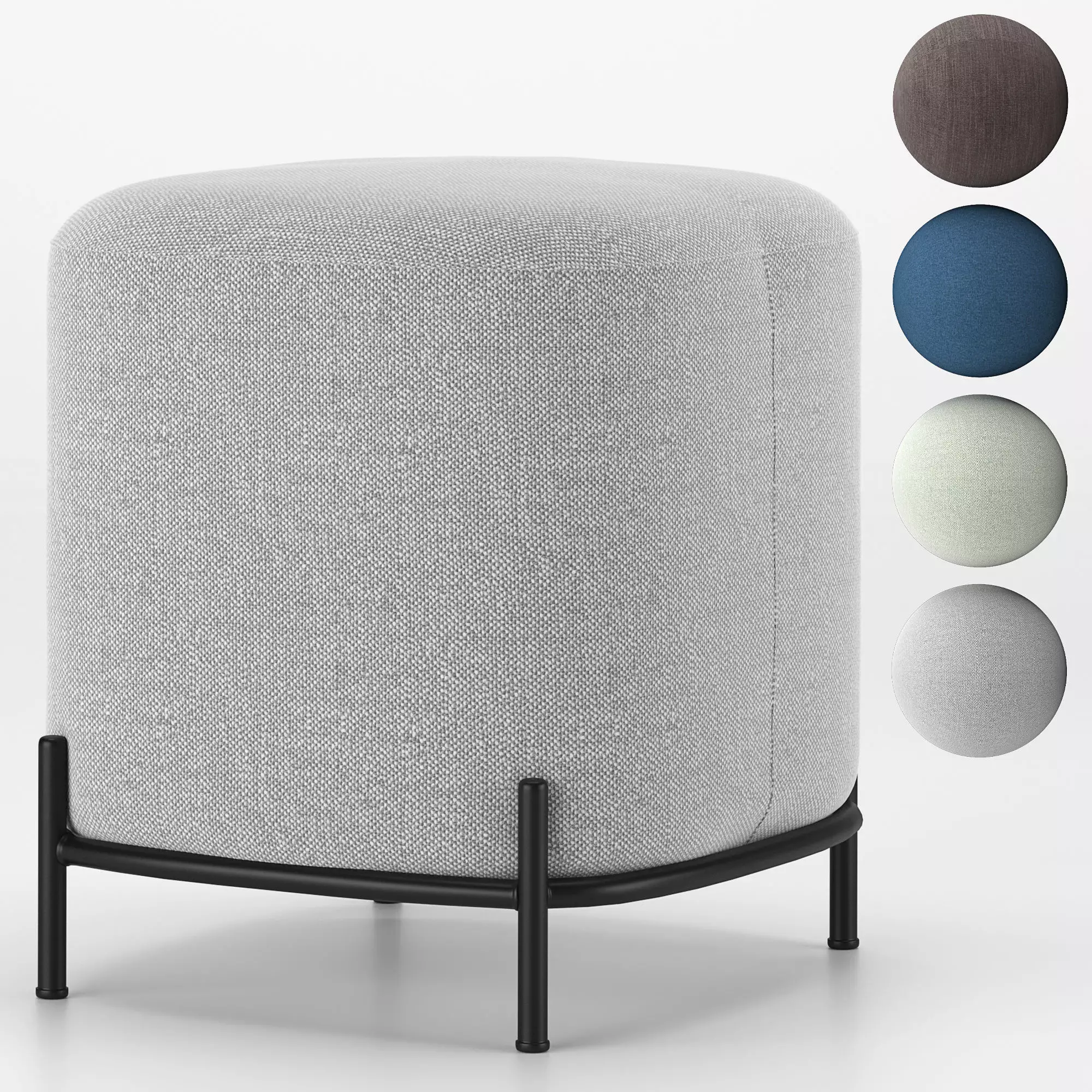 Pouf Pawai 3D model_0