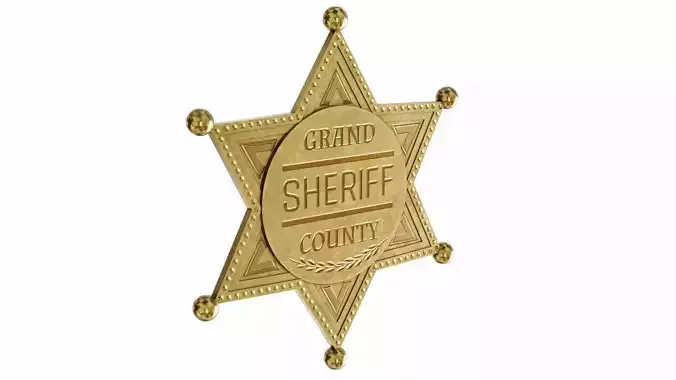 Sheriff badge 3D model