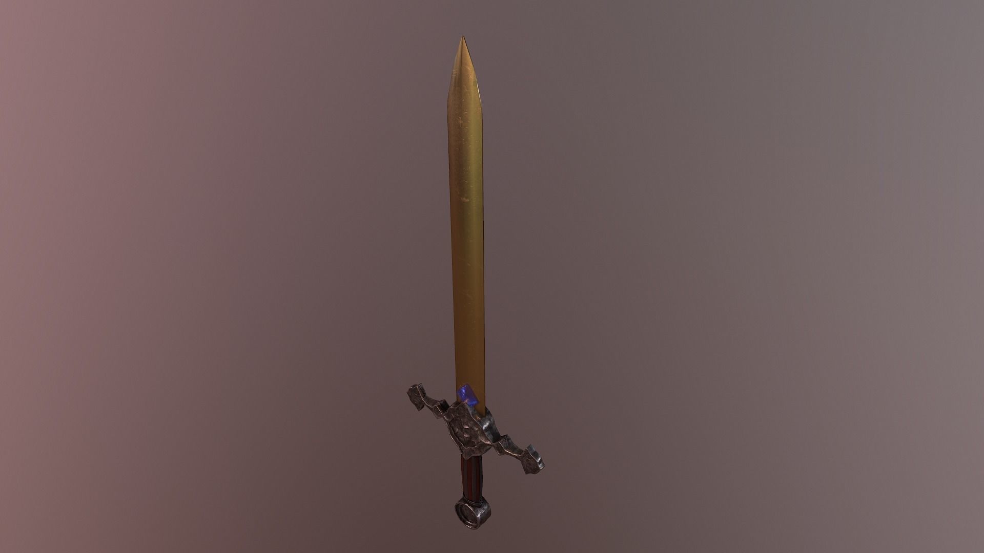 Golden Sword  Free 3D model_3