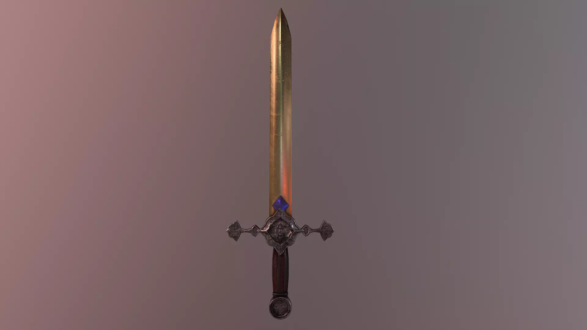 Golden Sword  Free 3D model_0
