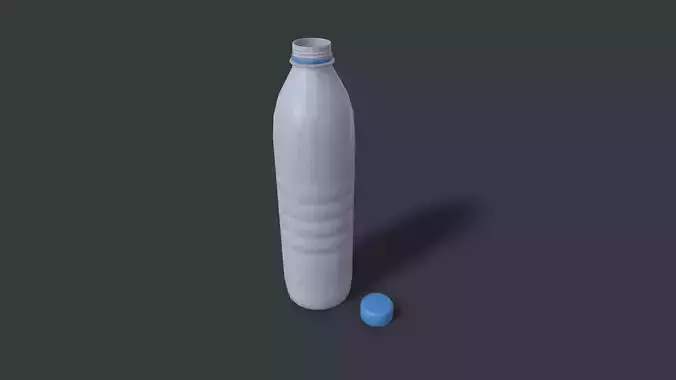 Plastic Bottle Low-poly 3D model