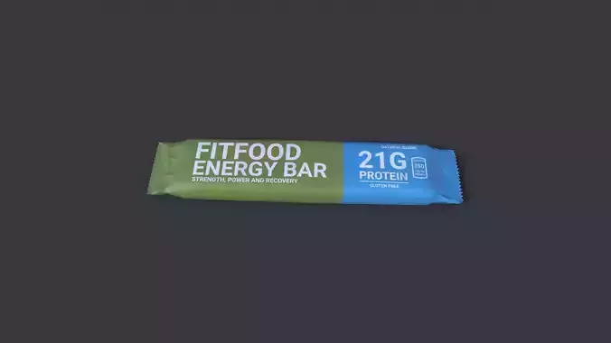 Snack Fitfood Low-poly 3D model