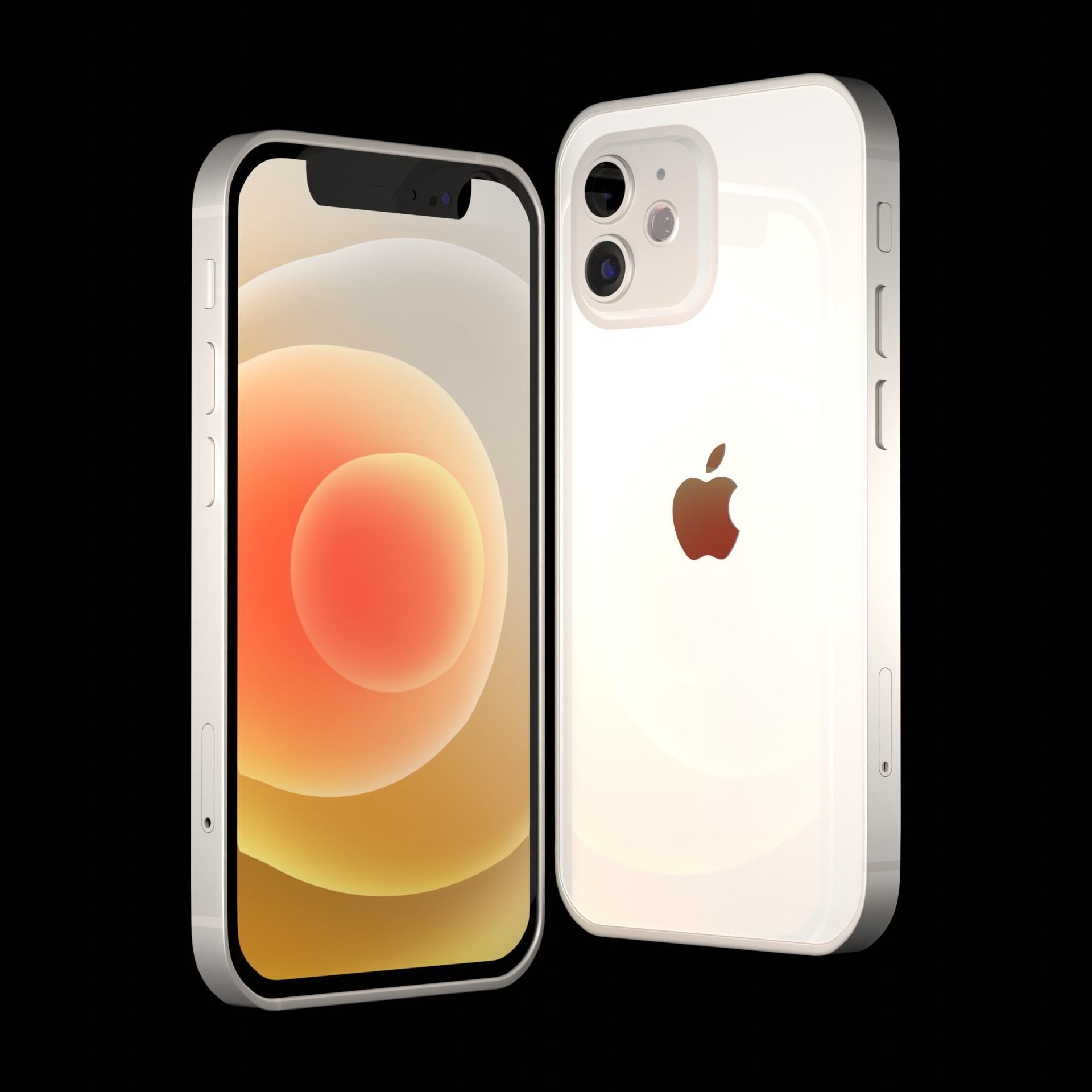Apple iPhone 12 mini  Low-poly 3D model_4