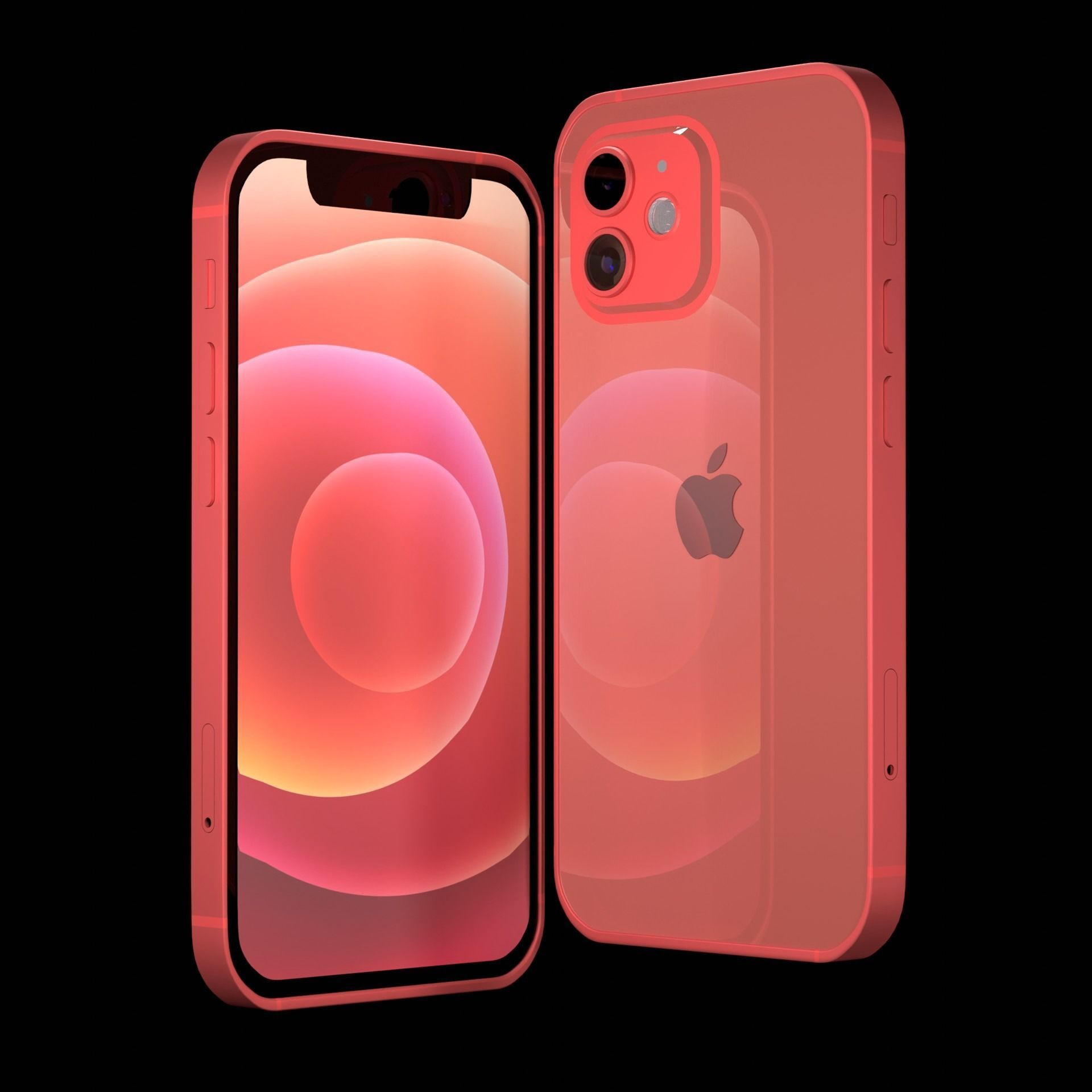 Apple iPhone 12 mini  Low-poly 3D model_3