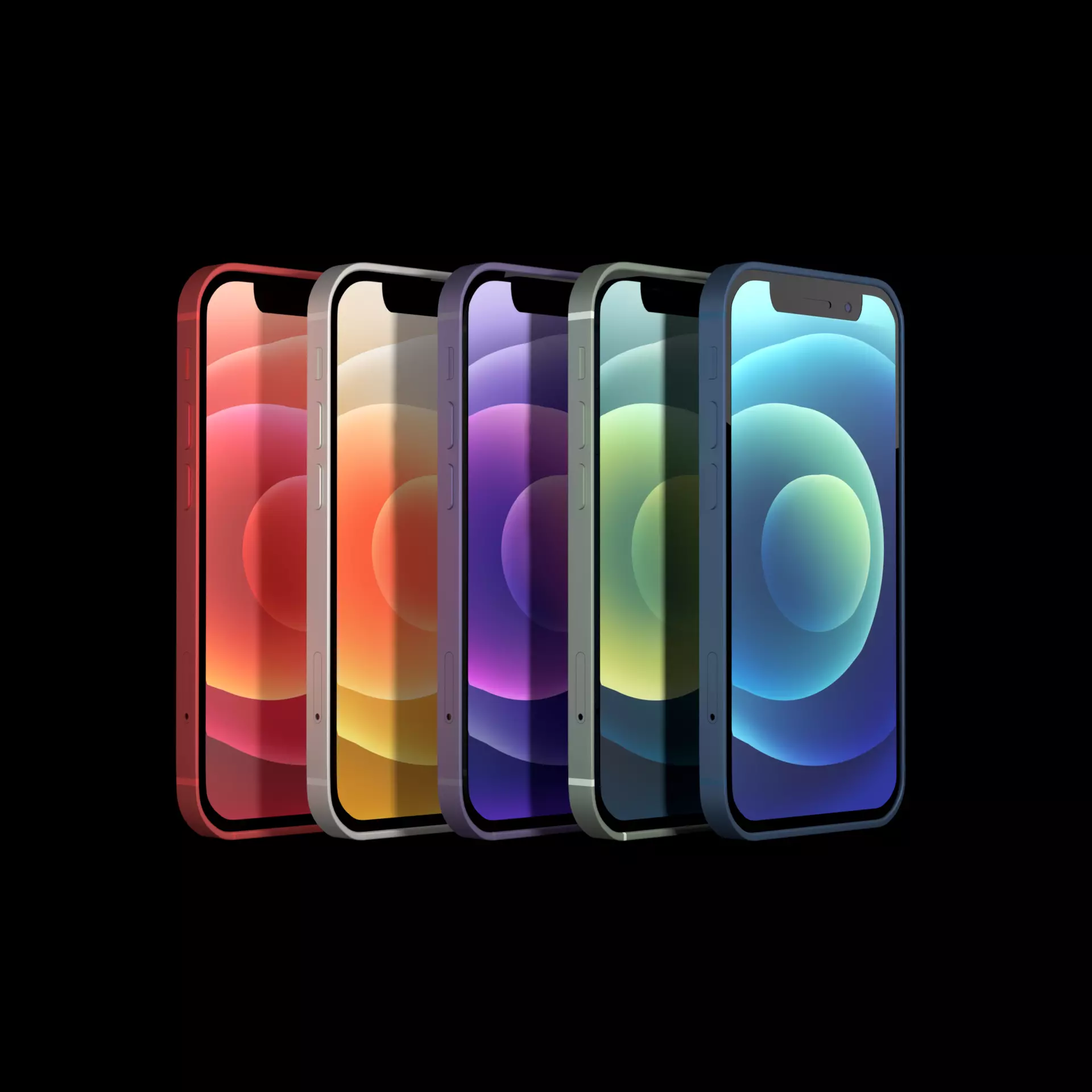 Apple iPhone 12 mini  Low-poly 3D model_0