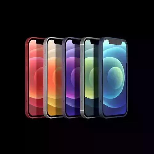 Apple iPhone 12 mini  Low-poly 3D model