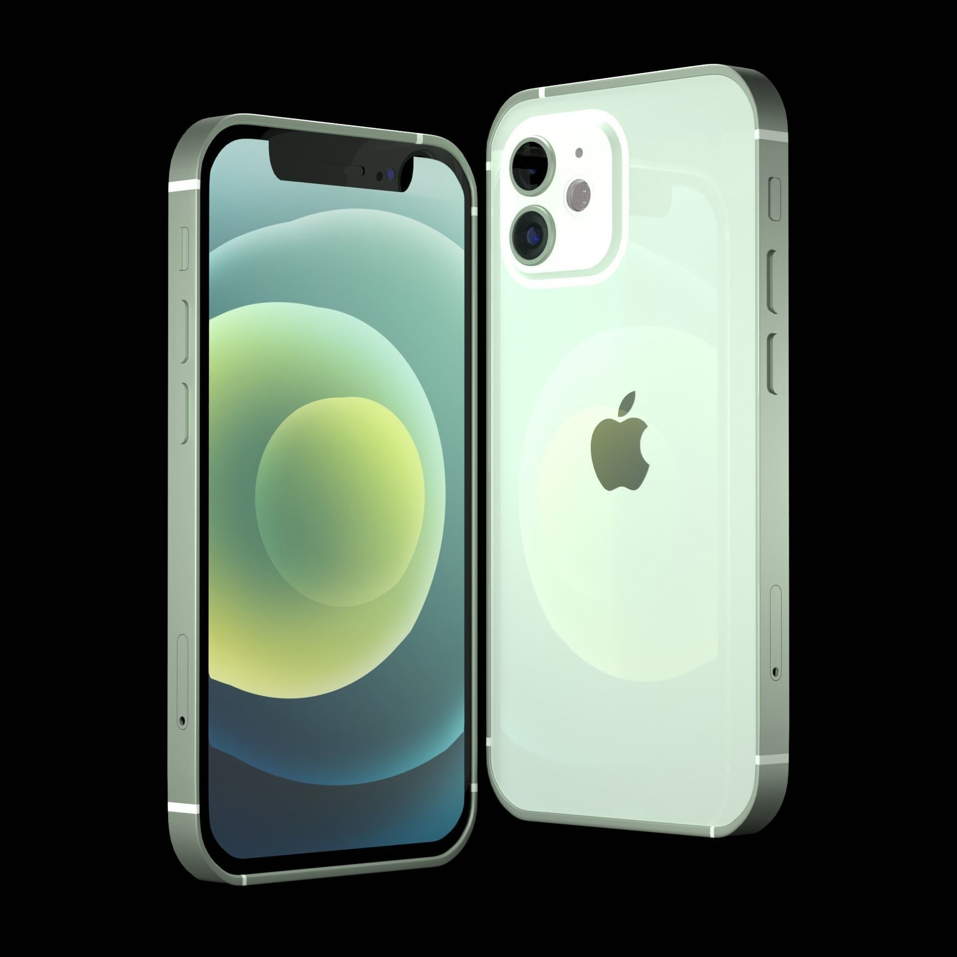Apple iPhone 12 mini  Low-poly 3D model_5