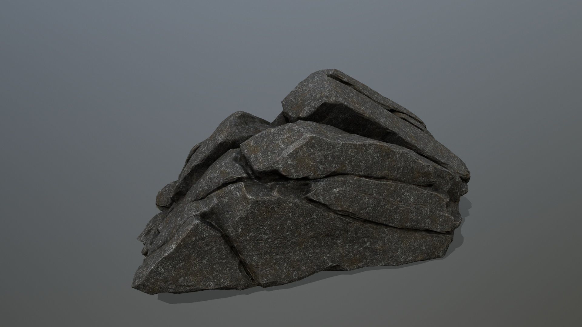 cliff rocks  Low-poly 3D model_12