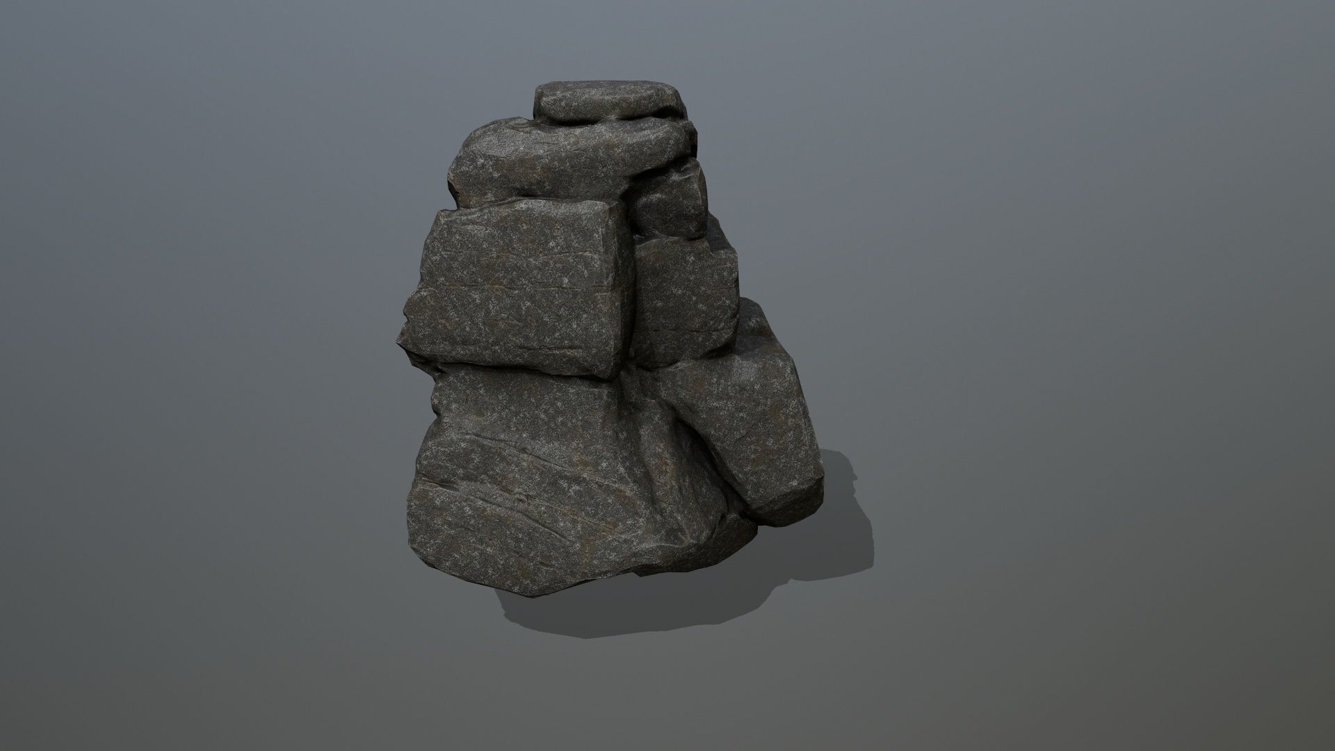 cliff rocks  Low-poly 3D model_15