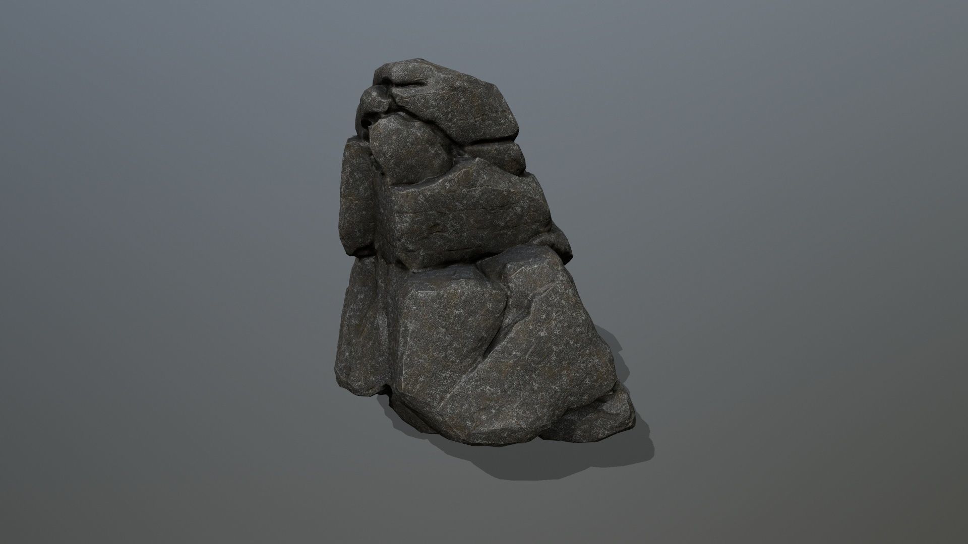 cliff rocks  Low-poly 3D model_14
