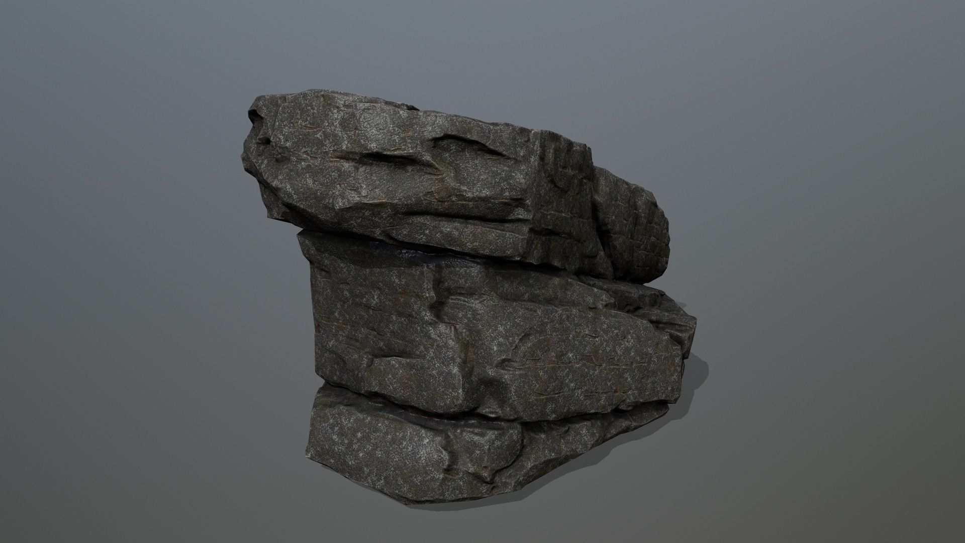 cliff rocks  Low-poly 3D model_21