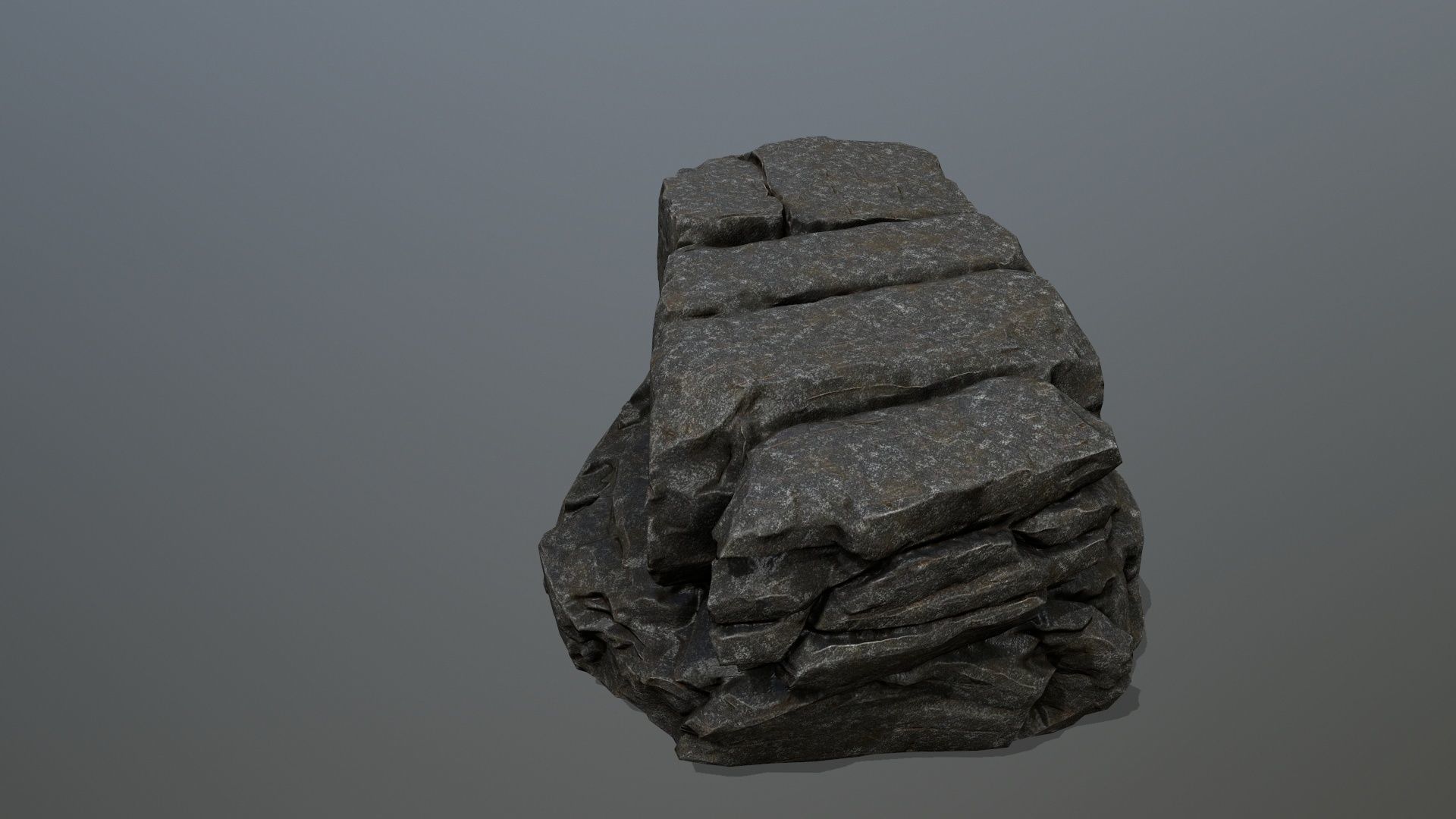 cliff rocks  Low-poly 3D model_19