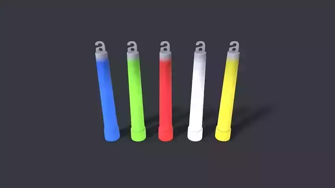 Glow Stick Low-poly 3D model