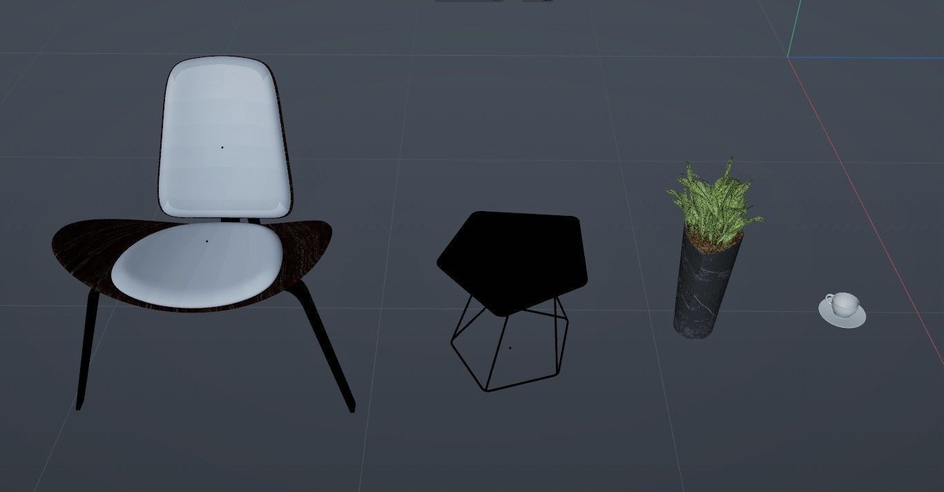 High-tech chair 3D model_1