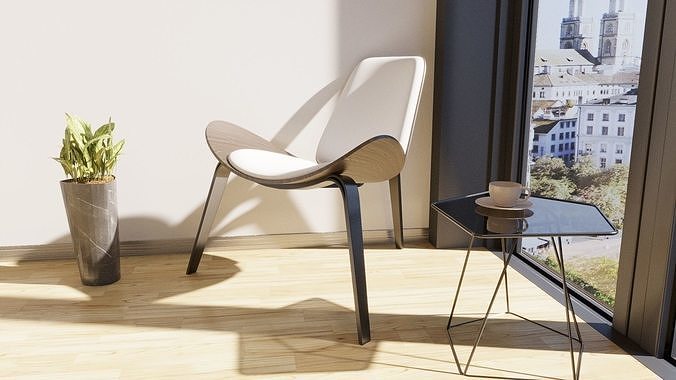 High-tech chair 3D model